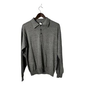 Cullen sz medium charcoal gray merino wool‎ sweater mens